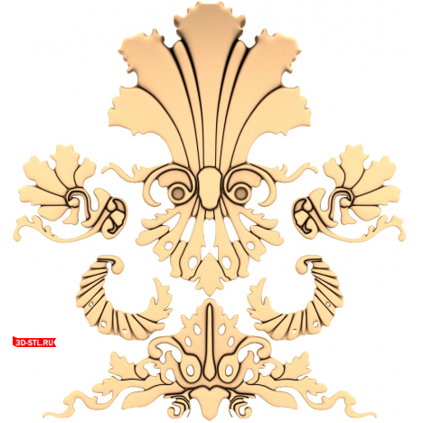 Luxurious Curls - 3D STL model for CNC milling