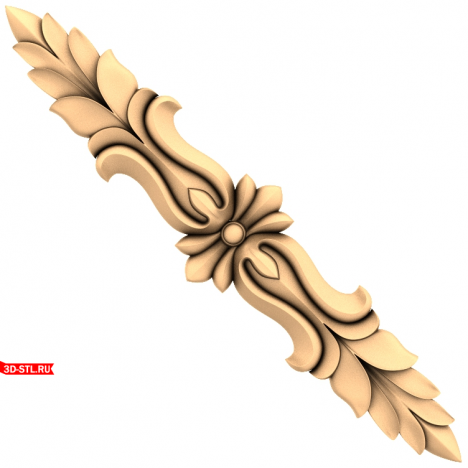 Floral Pattern - Decor in STL format for CNC