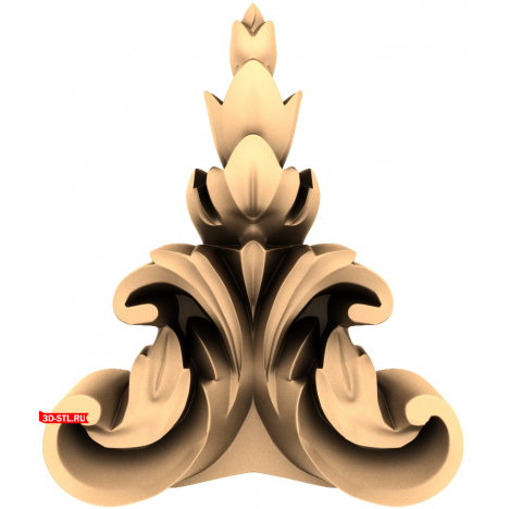 Floral Symphony - 3D decorative model for CNC