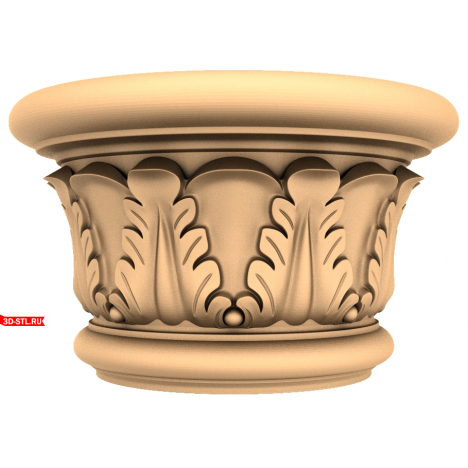 3D STL model of the capital 