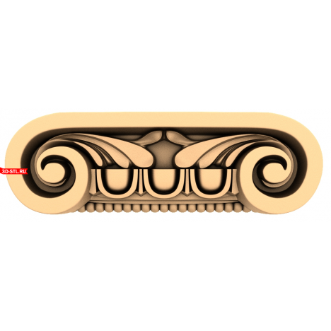 Capital Ionic Harmony - 3D model for CNC in STL format
