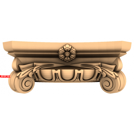 Capital Renaissance Rose 3D STL model for CNC