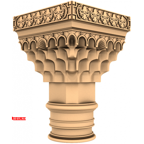 Classic CNC capital in STL format
