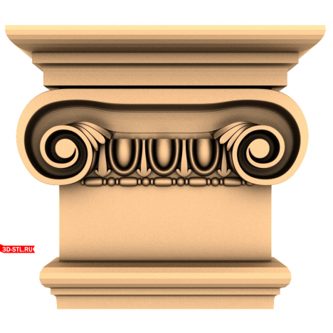 STL Model of the Capital Elegance of Ionics for CNC