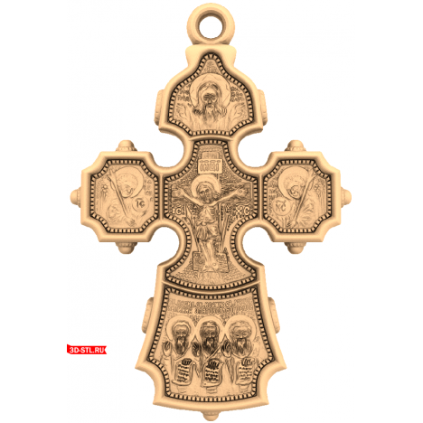 STL model of the Cross of Transfiguration for CNC milling