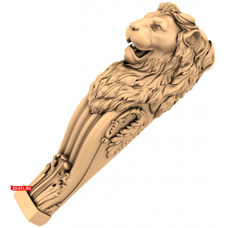 3D STL модель кронштейна Львиное Величие для ЧПУ