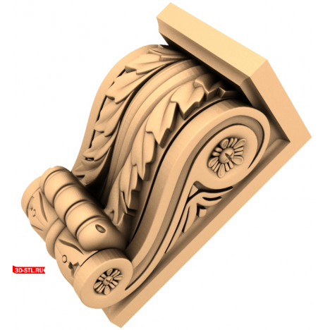 3D model of the Vintage Sheet bracket in STL format for CNC