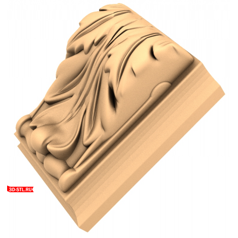 3D STL Model Wind Bracket for CNC