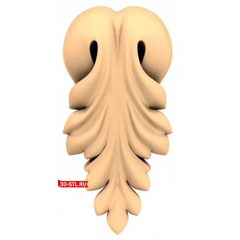 Bracket Baroque Sheet - 3D STL model for CNC