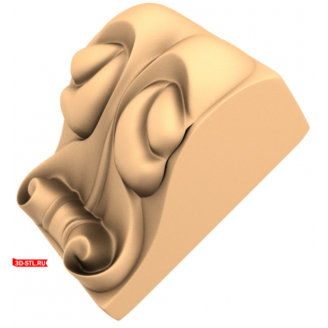 3D model of the Wave Harmony bracket for CNC machine in STL format