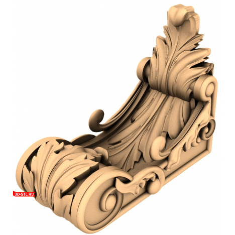Кронштейн Великолепие Листвы 3D Модель STL для ЧПУ