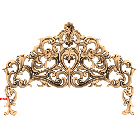 Headboard with exquisite ornamentation