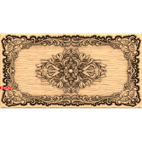 Patterned Backgammon - 3D Model for CNC