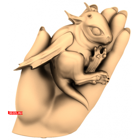 Dragon Panel - 3D STL model for milling