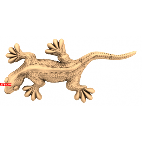 Lizard Panel 3D STL model for CNC