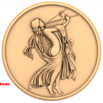 Panel "Girl with a Pipe"