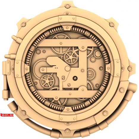 Mechanism Panel - 3D model in STL format for milling