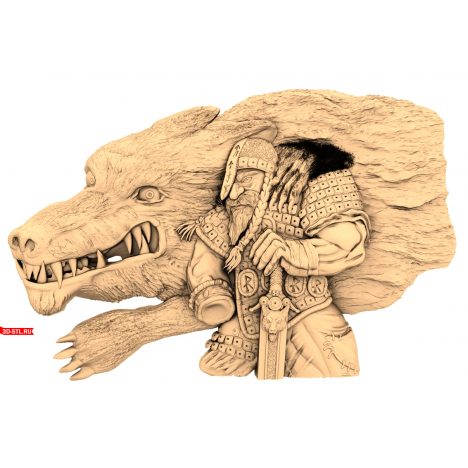 Knight Panel - 3D model in STL format for CNC