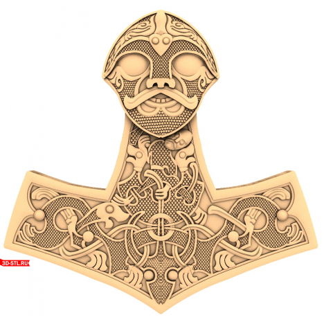 Patterned Cross Panel - 3D STL model for CNC milling