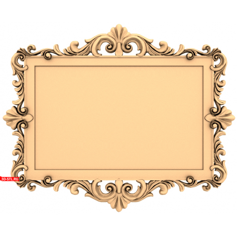 Luxury Baroque - 3D STL model of a frame for CNC