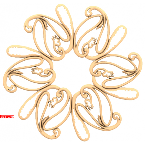 3D model of the Fairytale Rondo frame for CNC in STL format