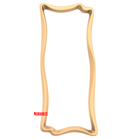 3D model of a frame in STL format for CNC.