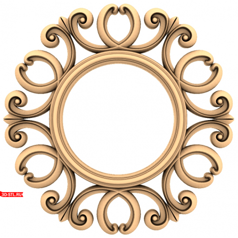 Elegant 3D STL model of the Art Vortex for CNC milling