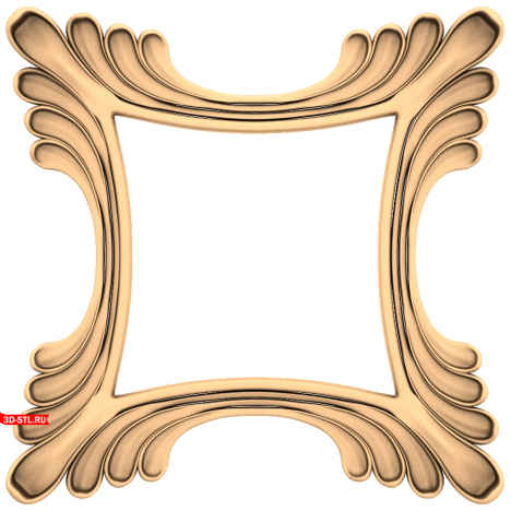 Elegant Wave 3D STL model for CNC machine