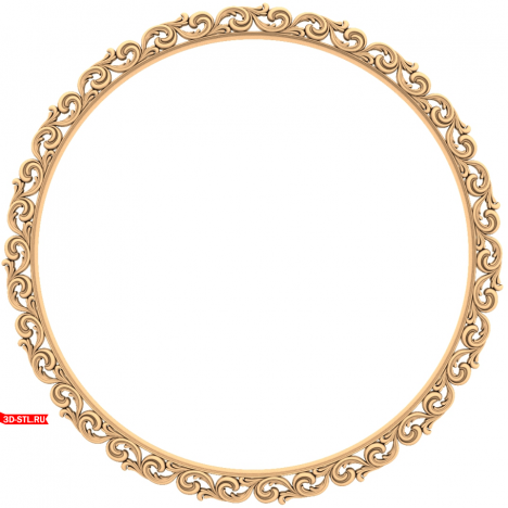 3D STL model of the Vortex of Elegance frame for CNC