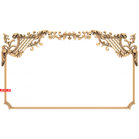 Baroque Elegant - 3D STL frame model for CNC machine