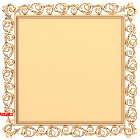 Elegant 3D model of a frame for CNC - STL format