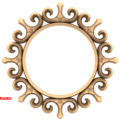 3D STL model for the Vortex of Elegance frame for CNC