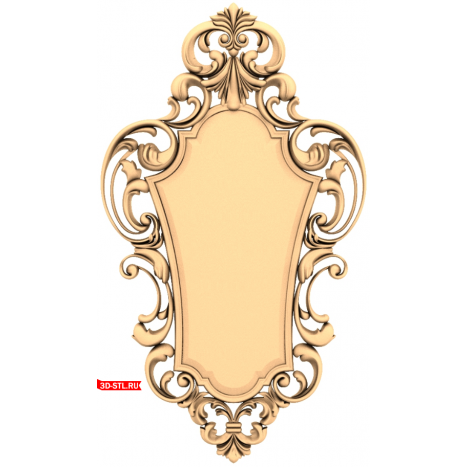 3D model of the Baroque Renaissance frame in STL format