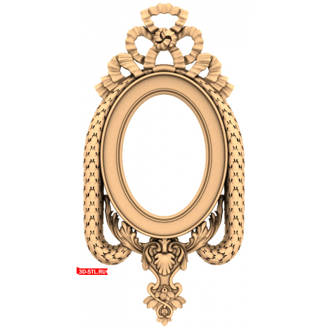 Elegant Monogram: STL model for CNC milling