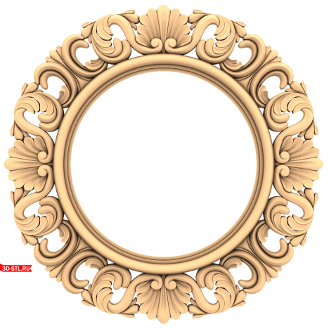 Stained Glass Vortex - 3D frame model in STL format for CNC