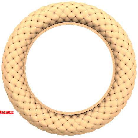 Elegant 3D STL frame model for CNC 