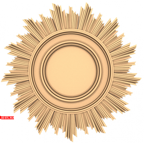 Download the Solar Aura STL model for CNC