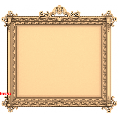 Royal Classic - an elegant STL 3D model of a frame for CNC