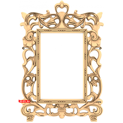 3D model of the Magic Stained Glass frame in STL format for CNC