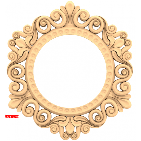 Classic Carved Frame - STL Model for CNC Machine