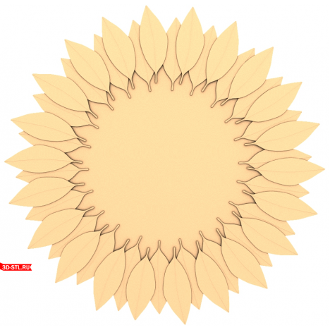 Sunlight Leaves Frame for CNC - STL model