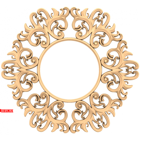 Baroque Vortex - Exquisite 3D STL Model for CNC