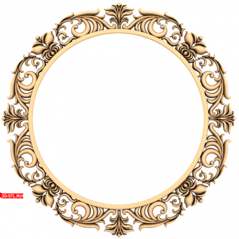 3D model of the Florentine Elegy frame for CNC