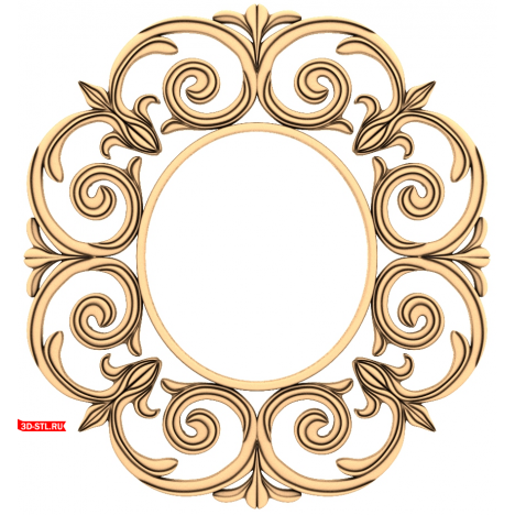 3D STL model of the Elegant Vortex for CNC machine