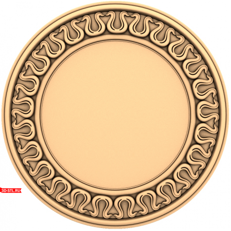 3D STL Model of the Waves of Harmony Frame for CNC