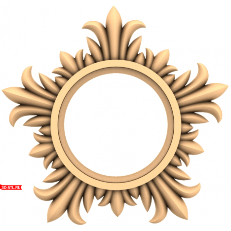 3D STL Model of Solar Inspiration Frame for CNC