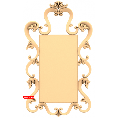 3D model STL Baroque grace for CNC