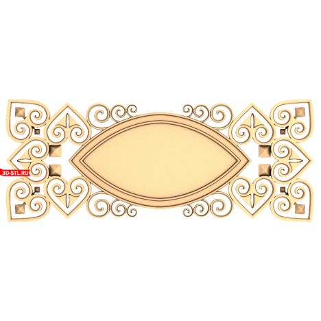 Unique 3D model of the frame in STL format for CNC