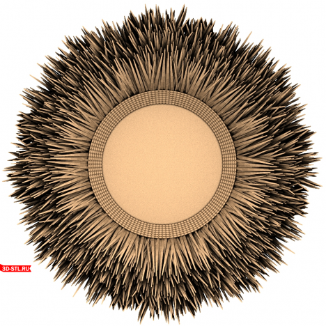 3D STL model for CNC Sunburst - Download
