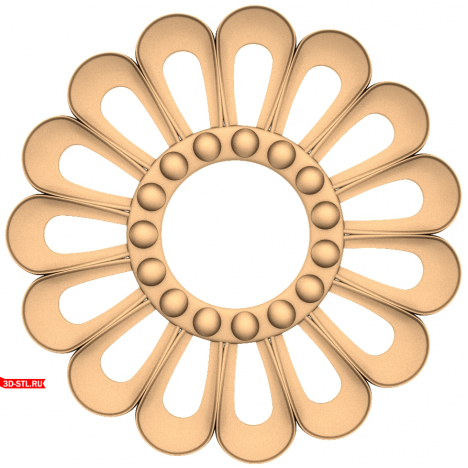 3D STL model of the Sunflower frame for CNC